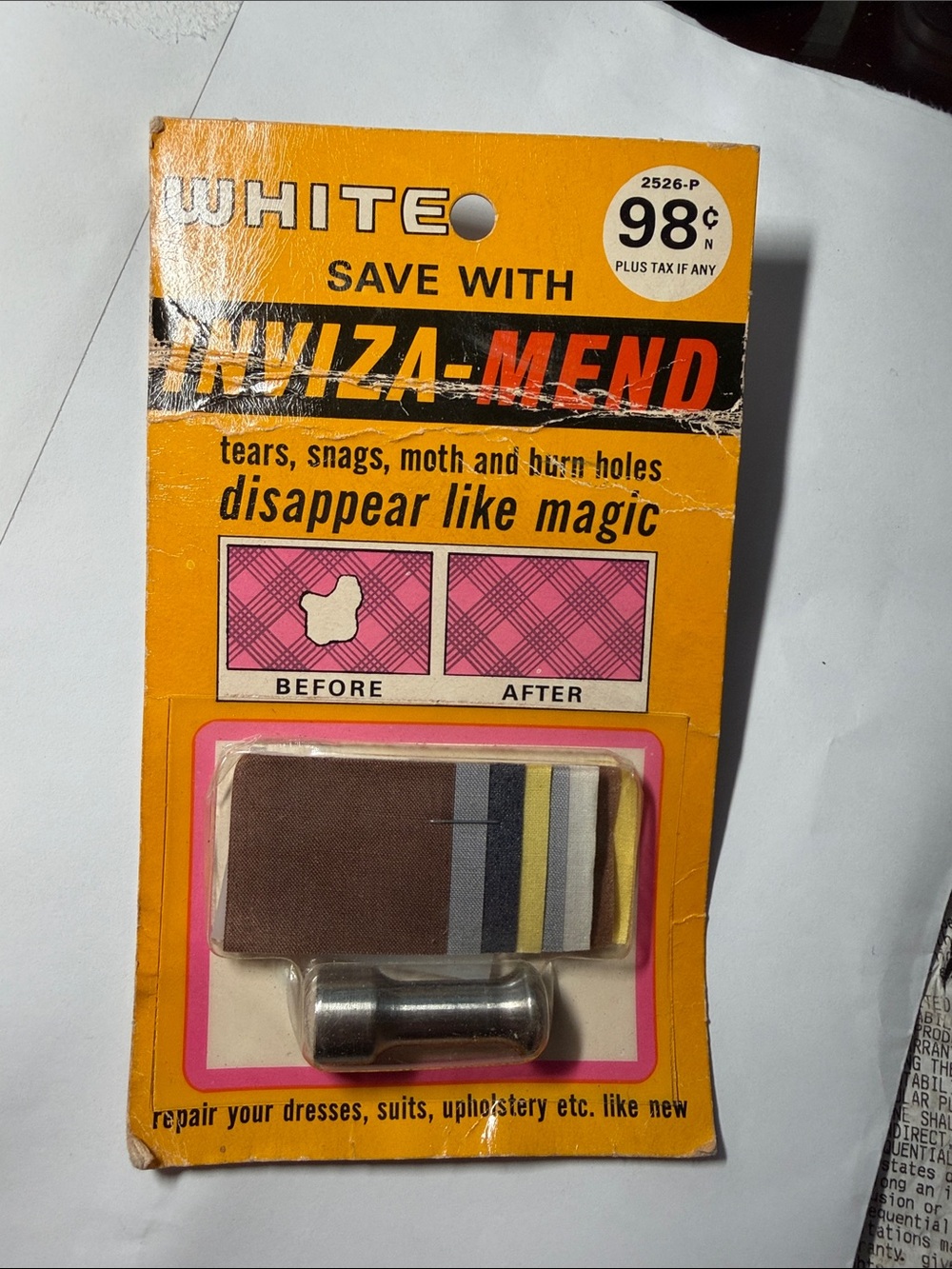 WHIT Fabric Repair Kit with Brown & Multicolor Stripes